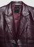 Veste unie à simple boutonnage effet similicuir brillant