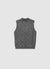 Knitted vest with a shiny openwork effect