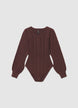 Cable-knit body with long sleeves - XS