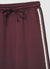 Palazzo trousers with drawstring and lace insert