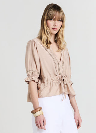 Jour embroidery blouse