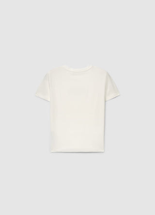 T-shirt with rhinestone embellishment