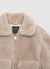 Giubbotto corto teddy con zip