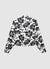 Chemise courte à imprimé floral avec manches ballon