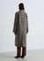 Cappotto monopetto a quadri