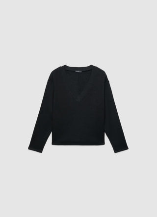 Sweat-shirt à col en V