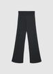 Leggings lunghi a zampa a tinta unita - XS