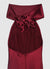 Vestito lungo all'americana con fiocco