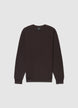 Uni-Farbener Rundhalsausschnitt-Sweatshirt - S
