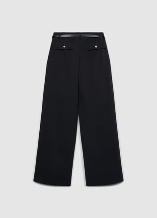 Palazzo trousers with chain belt