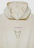 Balloon sweatshirt with hood and lettering with chain pin