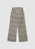 Pantaloni wide leg con stampa pitonata