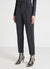Trousers with pleats and elasticated waistband