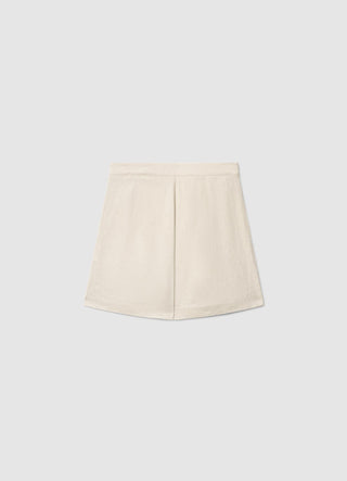 Skort with side buttons