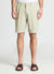 Striped bermuda shorts with cuffed hems