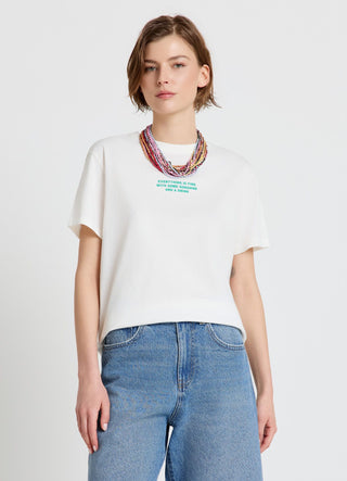 T-Shirt mit Cocktaildruck