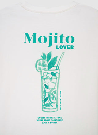T-Shirt mit Cocktaildruck
