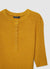 T-shirt a costine serafino con bottoni