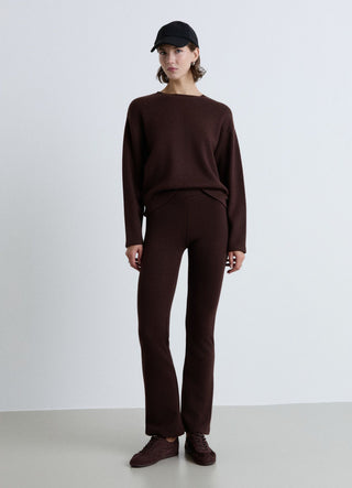 Flared gym trousers