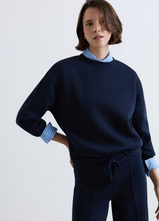 Solid colour crew neck sweatshirt