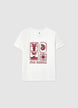 Printed T-shirt with lettering - XS