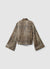Camicia kimono simil satin fantasia animalier