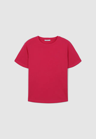 T-shirt girocollo tinta unita
