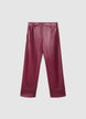 Solid colour straight trousers - XS