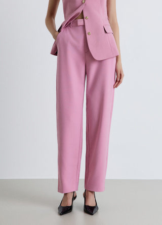 Pantaloni baggy a tinta unita