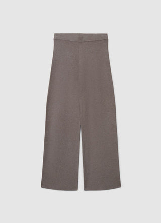 Straight-leg knit trousers