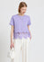 T-shirt con fondo in sangallo