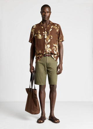 Plain-colour chino shorts