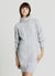 Turtleneck cable knit dress
