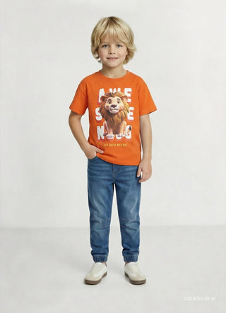 T-shirt con stampa e scritte
