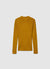 T-shirt a manica lunga a costine con collo alto