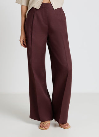 Linen palazzo trousers