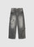 Wide-leg jeans with star appliqués