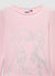 Frozen print T-shirt with plush-effect cuffs