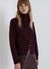 Cardigan with scarf collar and buttons