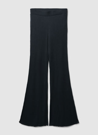 Leggings zampa a costine