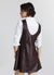 Faux leather tunic