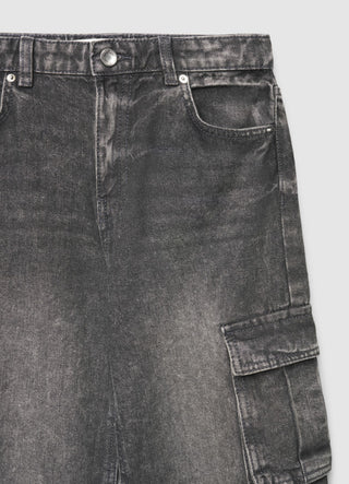 Jeans cargo a gamba dritta