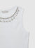 Top a costine con strass