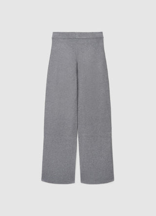 Straight-leg knit trousers