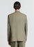 Linen-blend single-breasted jacket