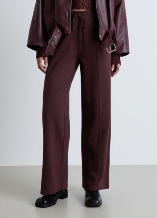 Pantaloni ginnici palazzo tinta unita