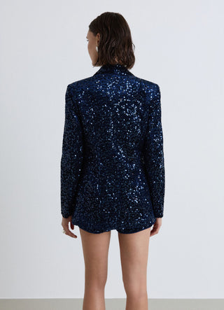 Giacca monopetto con paillettes