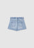 Pantaloncini in jeans con ricami floreali