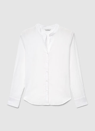 Shirt with a Mandarin collar and buttons