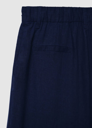 Palazzo trousers in a linen blend